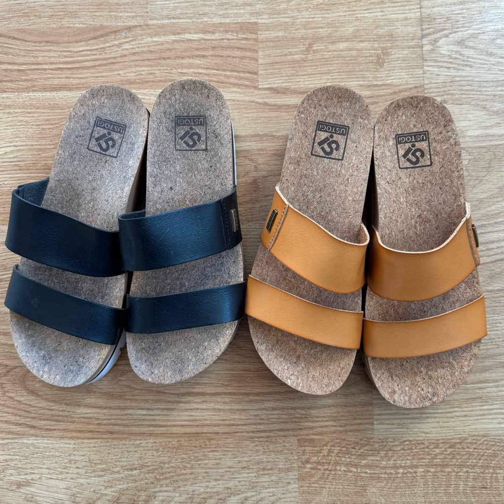 2 Pairs! Women’s Platform Sandals
